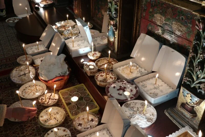 Ευλογία των Κολλύβων στην Ιερά Μονή Παναγίας Τουρλιανής Μυκόνου