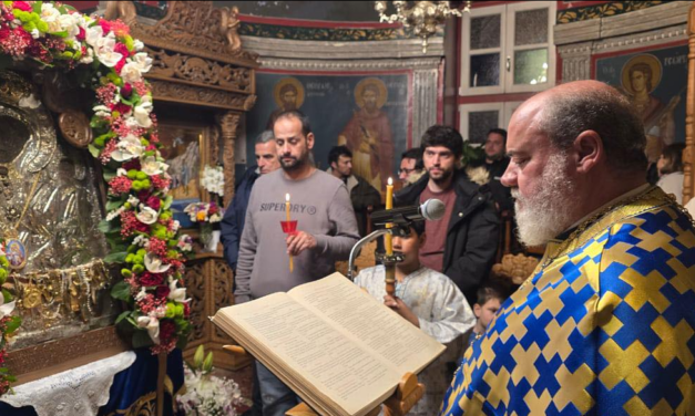 Η Δ’ Στάση των Χαιρετισμών της Θεοτόκου στον Ιερο Μητροπολιτικό Ναό της Μεγάλης Παναγιάς