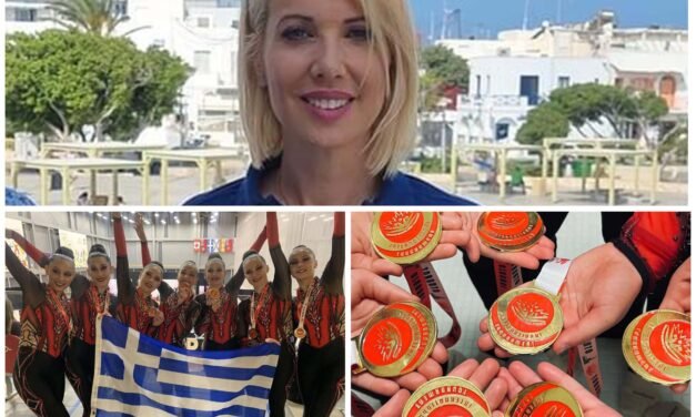 Συγχαρητήριο μήνυμα Κατερίνας Μονογυιού για την ιστορική διάκριση της Α.Ε. Μυκόνου στην Αισθητική Ομαδική Γυμναστική