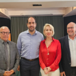 Η Κατερίνα Μονογυιού συνόδευσε τον Υπουργό Κλιματικής Κρίσης και Πολιτικής Προστασίας, Γιάννη Κεφαλογιάννη, στη Σαντορίνη
