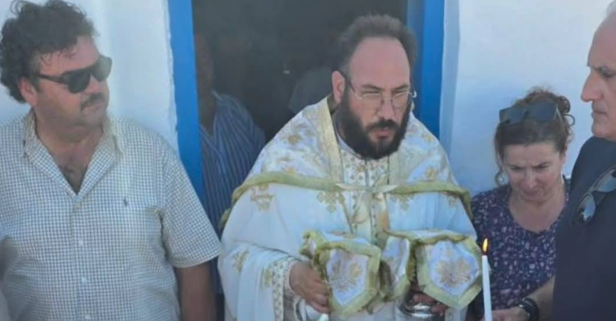 Θεία Λειτουργία στη Δήλο: Ο Αιδεσ. Γεώργιος Κουσαθανάς τέλεσε τον Όρθρο και τη Θεία Λειτουργία στην Αγία Κυριακή
