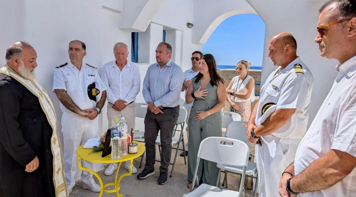 Παρουσία του Φίλιππου Φόρτωμα τα εγκαίνια του νέου Λιμενικού Φυλακίου Ανάφης