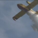 Προσθαλάσσωση πυροσβεστικού αεροσκάφους στον Κορινθιακό – Σώοι οι δυο πιλότοι