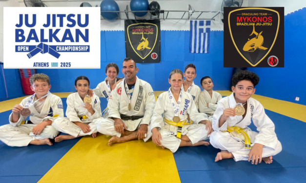 Χρυσή επιτυχία για το Ju-Jitsu της Μυκόνου στο Βαλκανικό Πρωτάθλημα