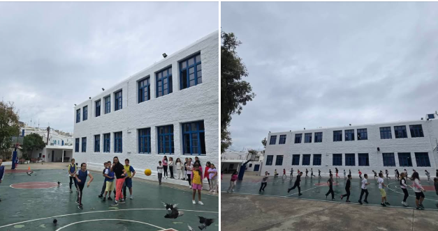 Η Πρωταθλήτρια του Χάντμπολ Βάια Μπαλάφα “Μύησε” τους Μαθητές του 1ου Δημοτικού Μυκόνου στην Αξία του Αθλητισμού