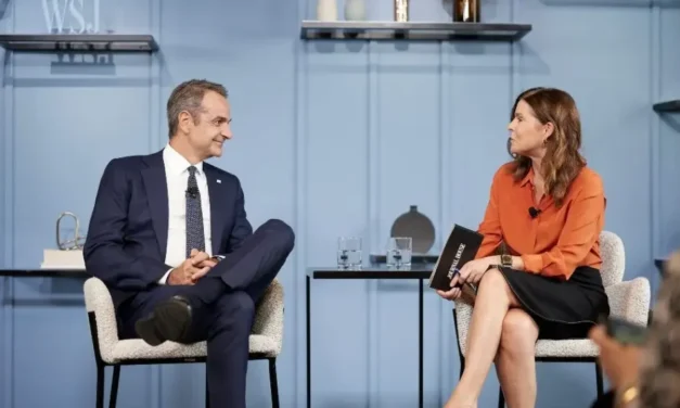 Μητσοτάκης στη WSJ: «Ασκούμε τα κυριαρχικά δικαιώματά μας νότια της Κρήτης, αν αυτό φέρνει δυσφορία στην Τουρκία, c’est la vie»