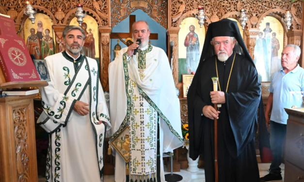 Εορτασμός Αγίου Κυπριανού και Αγίας Ιουστίνης: Τελέστηκε Θεία Λειτουργία και Αγιασμός