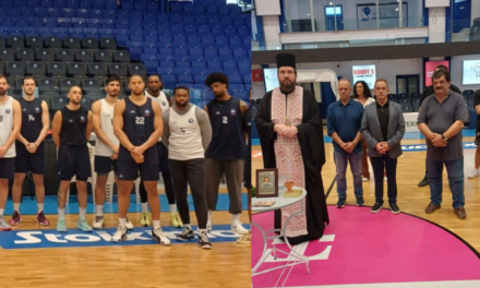 Ιστορική Μέρα για τη Μύκονο: Αγιασμός στο Ανακαινισμένο Κλειστό Γυμναστήριο της Άνω Μεράς, έτοιμο για την Α1!