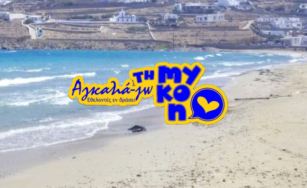 «Αγκαλιά-Ζω τη Μύκονο»: Εθελοντική απόβαση στον Κόρφο για το περιβάλλον και το μέλλον των παιδιών μας