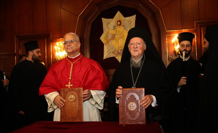 Κοινή Δήλωση Πατριάρχη – Πάπα: Η πίστη στο Σύμβολο της Νίκαιας αποτελεί κοινό τόπο – Τα επόμενα βήματα των δύο Εκκλησιών