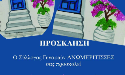 Κοπή πίτας και ξενάγηση στην Παναγία Τουρλιανή από τον Σύλλογο “Ανωμερίτισσες”»