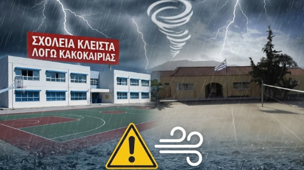 Έκτακτη Είδηση : Αναμένεται επίσημη ανακοίνωση σχετικά με την αναστολή λειτουργίας των σχολείων αύριο λόγω κακοκαιρίας