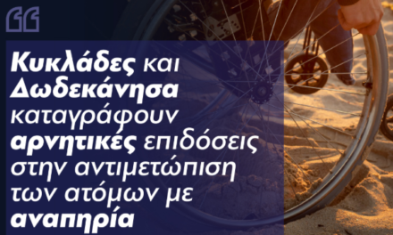 Γιάννης Πολυχρονάκος : ” Κυκλάδες και Δωδεκάνησα καταγράφουν αρνητικές επιδόσεις στην αντιμετώπιση των ατόμων με αναπηρία.”