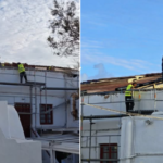 Εργασίες Συντήρησης τών κεραμιδιών στο Ιστορικό Δημαρχείο Μυκόνου