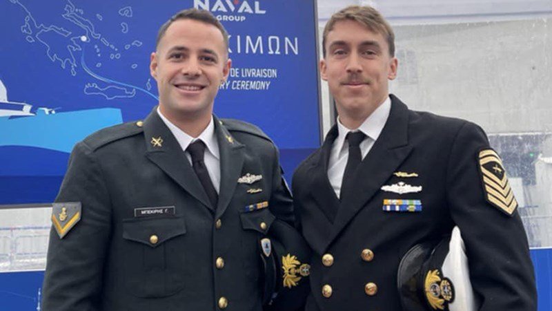 Ο Συριανός Δεκανέας Κ-Σ ΠΛΗ Γιώργος Μπεκίρης στην φρεγάτα FDI “Κίμων”