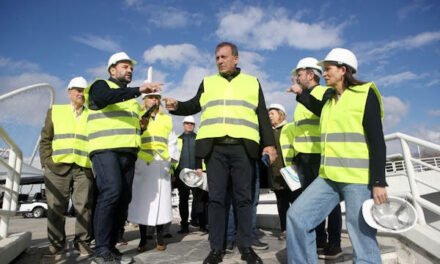 Στα εργοτάξια του «νέου ΟΑΚΑ» ο Γιάννης Βρούτσης