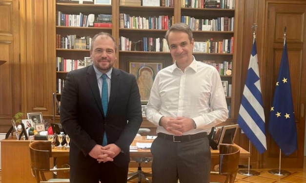 Συνάντηση Φίλιππου Φόρτωμα με τον Πρωθυπουργό Κυριάκο Μητσοτάκη