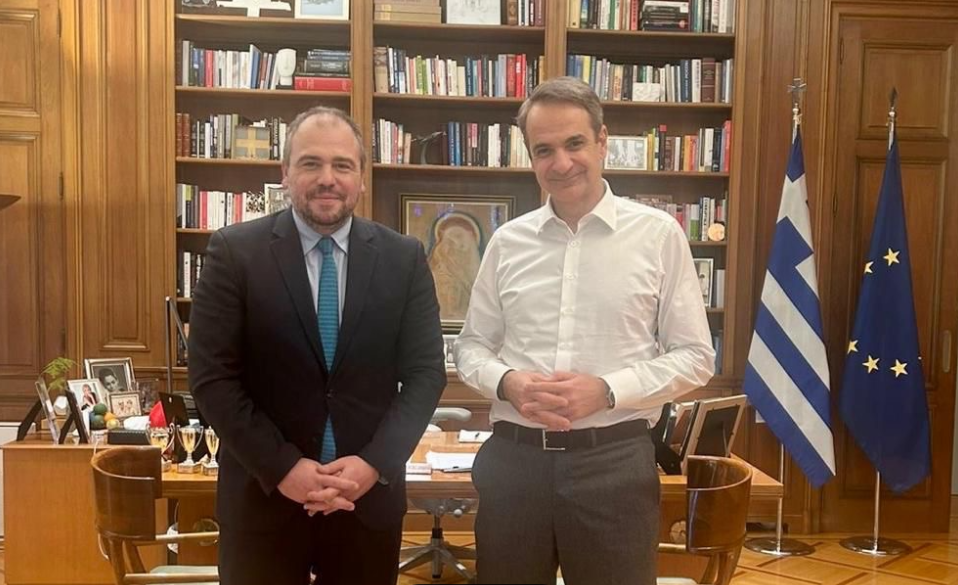 Συνάντηση Φίλιππου Φόρτωμα με τον Πρωθυπουργό Κυριάκο Μητσοτάκη