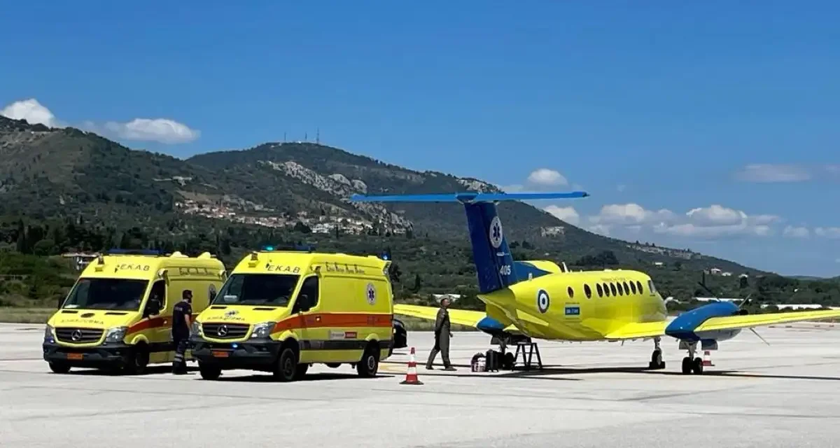 Αεροδιακομιδές ασθενών από Μύκονο και Σίφνο στη Σύρο