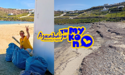 «Αγκαλιά-Ζω τη Μύκονο»: Μεγάλος καθαρισμός στην περιοχή του Κόρφου