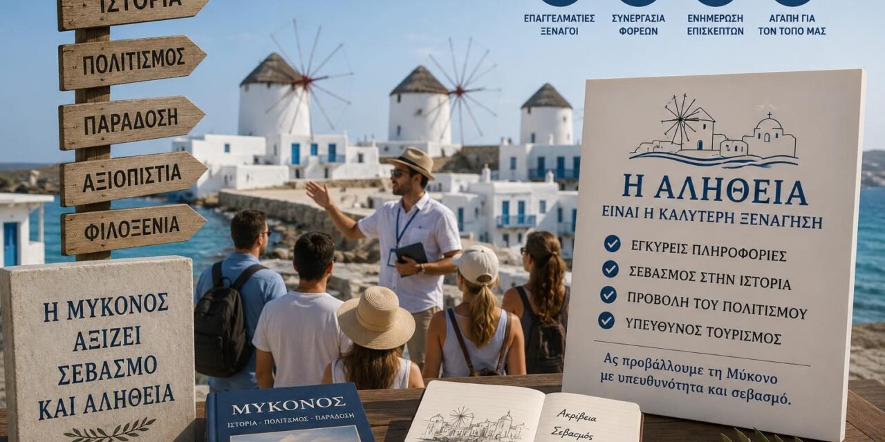 Παρέμβαση Μίλτου Ατζαμόγλου: «Φρένο» στην παραπληροφόρηση και τις μαϊμού-ξεναγήσεις στη Μύκονο