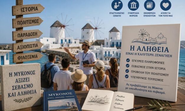 Παρέμβαση Μίλτου Ατζαμόγλου: «Φρένο» στην παραπληροφόρηση και τις μαϊμού-ξεναγήσεις στη Μύκονο