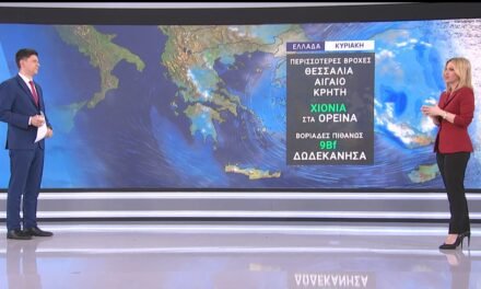 Ο καιρός από τη Ν. Ζιακοπούλου: Βροχές, κρύο και βοριάδες μέχρι την Κυριακή – Από Δευτέρα άνοιξη