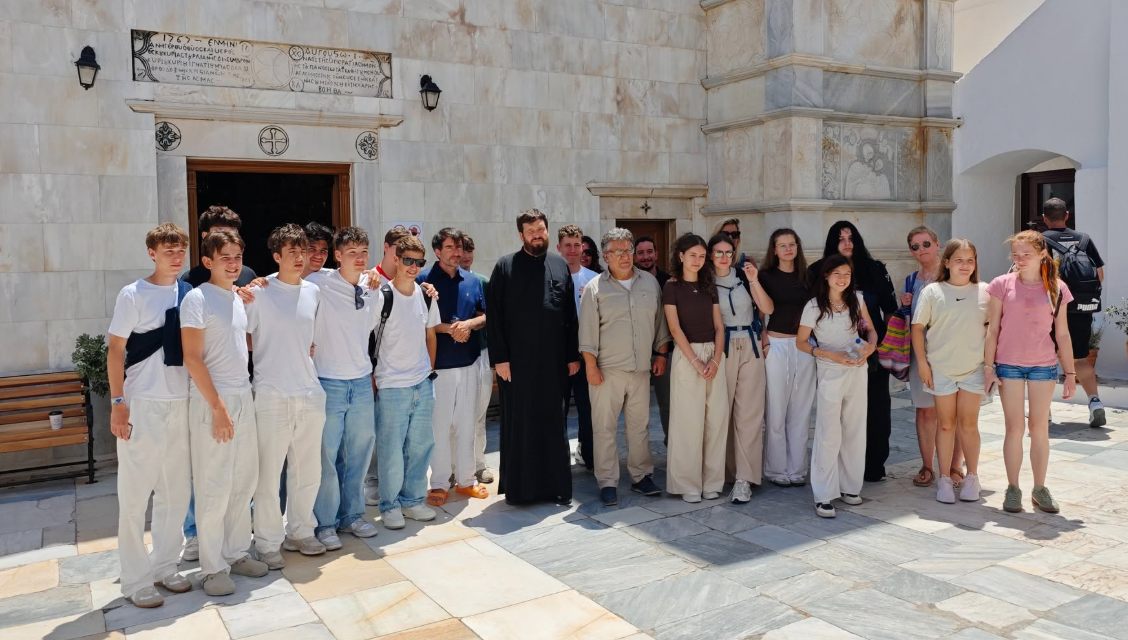 Εκπαιδευτική επίσκεψη Γερμανών μαθητών Erasmus στην Ιερά Μονή Παναγίας Τουρλιανής