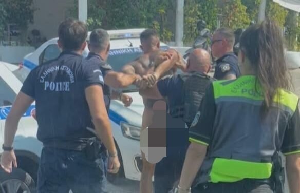 «Συναγερμός» στον περιφερειακό: Γυμνός άνδρας προκάλεσε αναστάτωση σε κεντρικό κόμβο .- ΒΙΝΤΕΟ