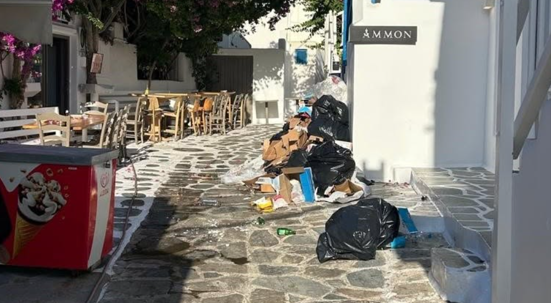 SOS από την Καθαριότητα στη Μύκονο: «Η εικόνα αυτή δεν τιμά κανέναν» – Έρχονται τσουχτερά πρόστιμα για τα σκουπίδια