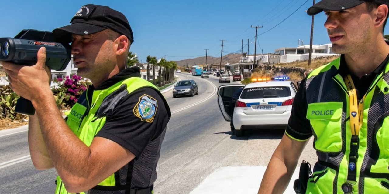 Σαφάρι της Τροχαίας στη Μύκονο: 17 παραβάσεις σε οχήματα επιβατικών μεταφορών