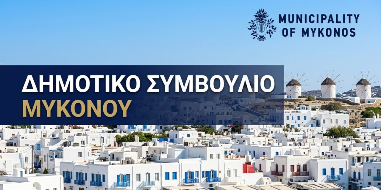 Συνεδριάζει το Δημοτικό Συμβούλιο Μυκόνου την 1η Σεπτεμβρίου – Τα 10 θέματα στην ημερήσια διάταξη
