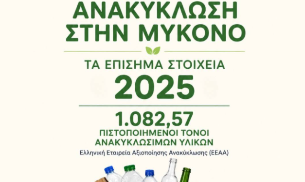 ΑΠΑΝΤΗΣΗ ΜΕ ΣΤΟΙΧΕΙΑ ΑΠΟ ΤΟΝ ΔΗΜΟ ΜΥΚΟΝΟΥ ΓΙΑ ΤΗΝ ΑΝΑΚΥΚΛΩΣΗ