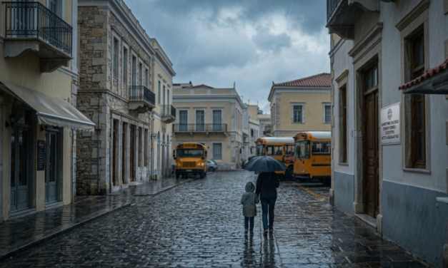 Κλειστά όλα τα σχολεία και οι παιδικοί σταθμοί στο Νότιο Αιγαίο την Τετάρτη 14 Οκτωβρίου λόγω επικίνδυνων καιρικών φαινομένων