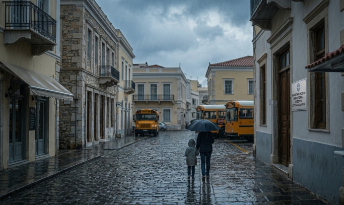 Κλειστά όλα τα σχολεία και οι παιδικοί σταθμοί στο Νότιο Αιγαίο την Τετάρτη 14 Οκτωβρίου λόγω επικίνδυνων καιρικών φαινομένων