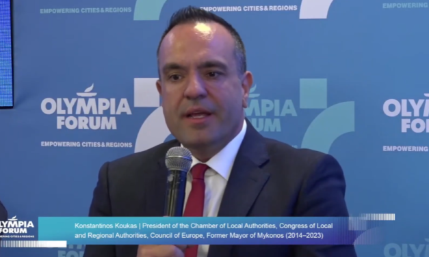 Κων. Κουκάς στο Olympia Forum VII: «Βιώσιμος τουρισμός σημαίνει βιώσιμη τοπική κοινωνία»